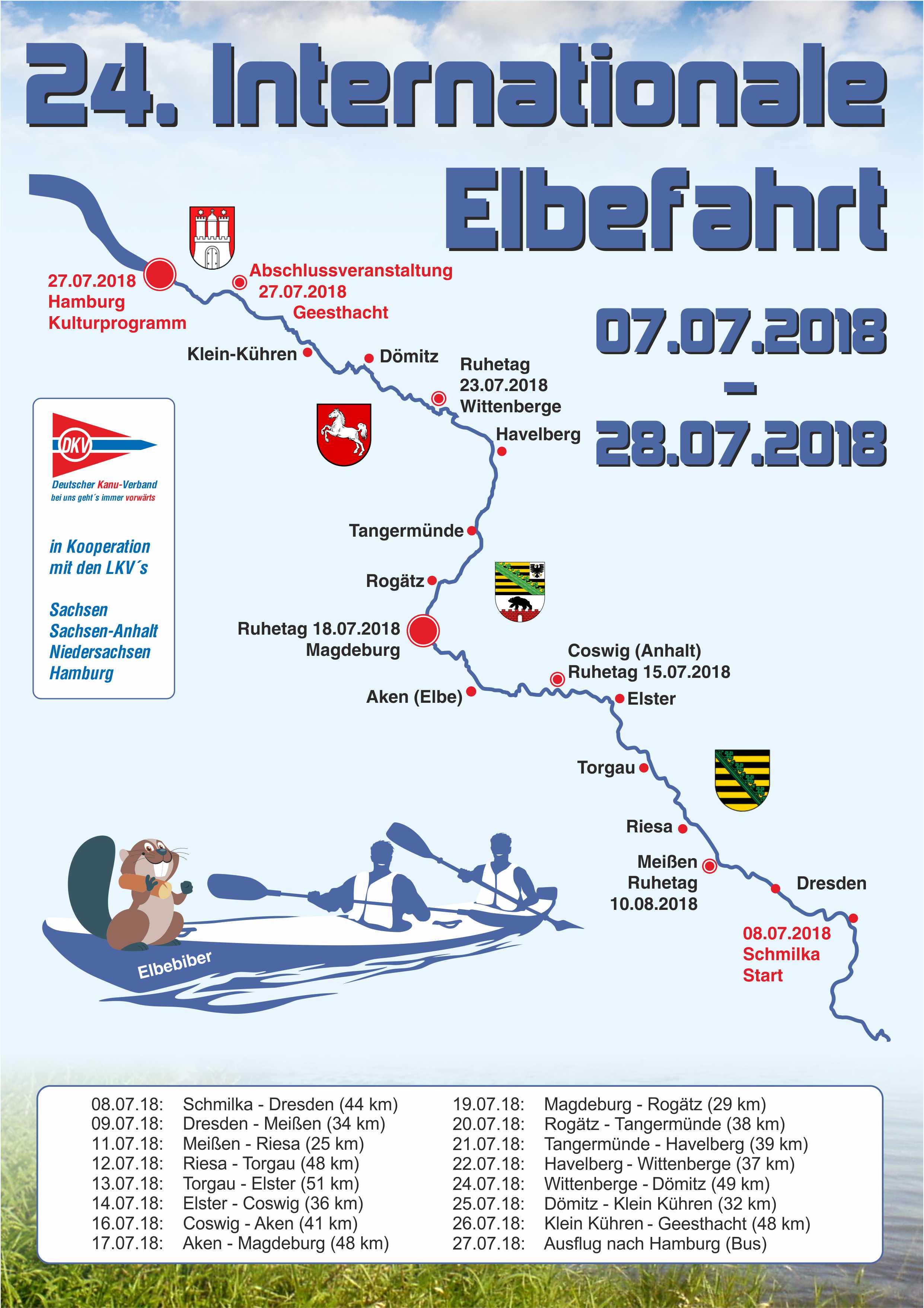 Plakat Elbefahrt 2018