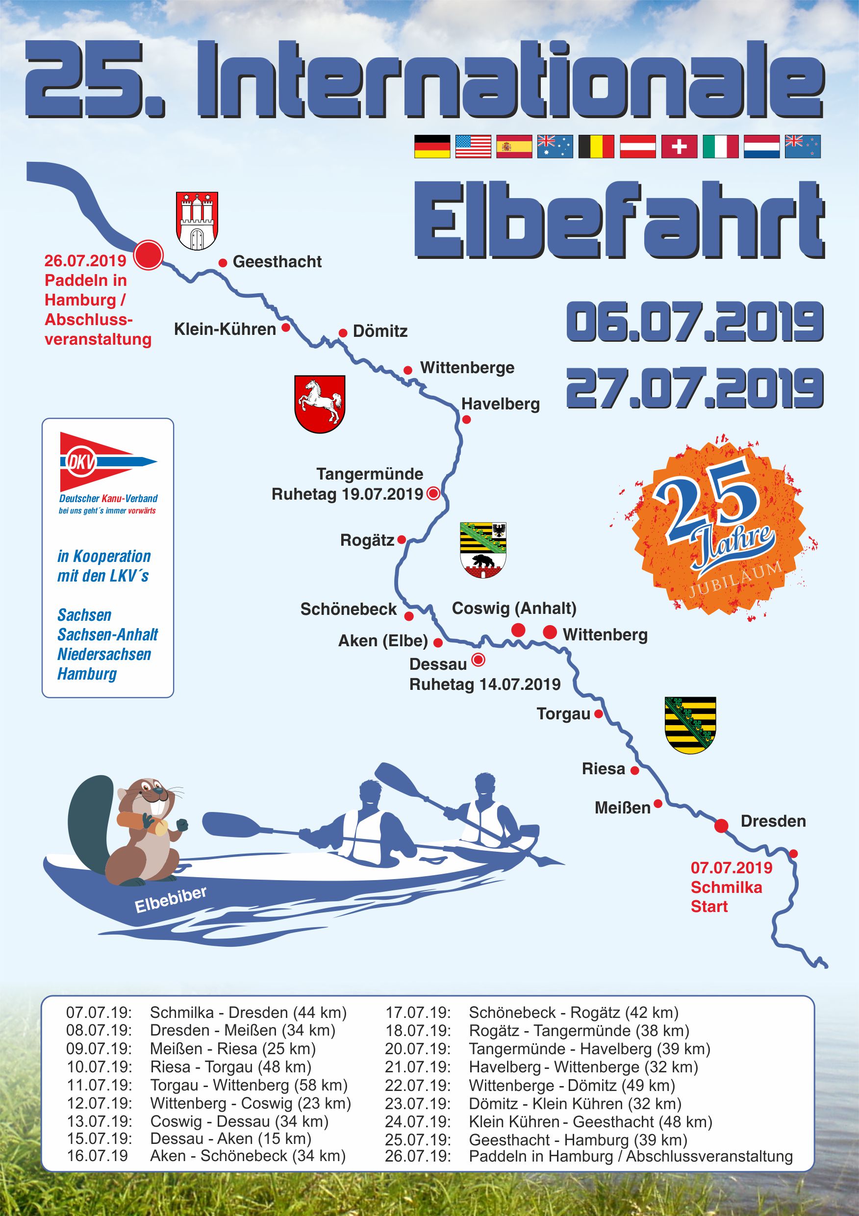 Elbefahrt 2019 Plakat A5